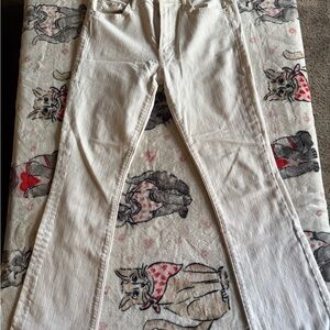 MOTHER Cream Denim Pants